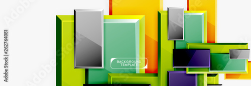 Minimal square banner abstract background