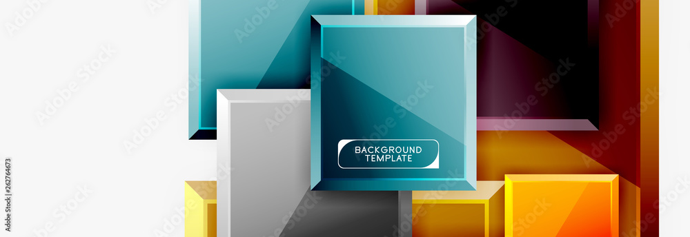 Abstract square composition for background, banner or logo Abstract square composition for background, banner or logo
