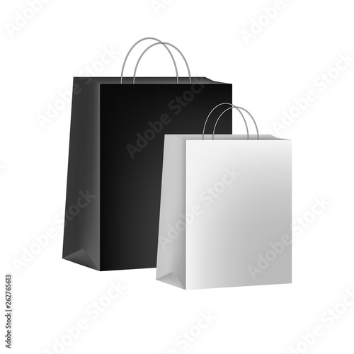  3D shopping bag isolated on white background