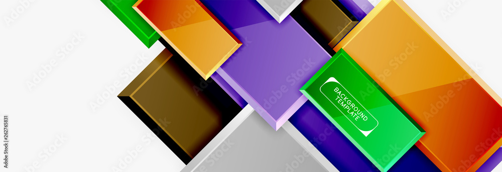 Abstract square composition for background, banner or logo Abstract square composition for background, banner or logo