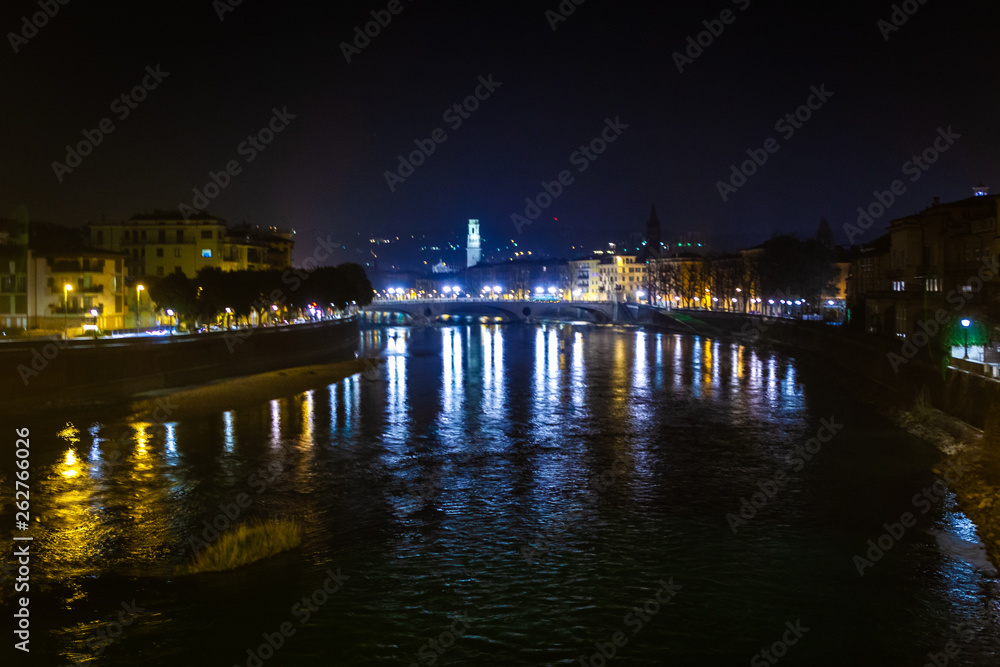 Verona, Italy – March 2019. Verona is the capital of the same name of the Italian province and the second largest city in the Veneto region, on the river Adige