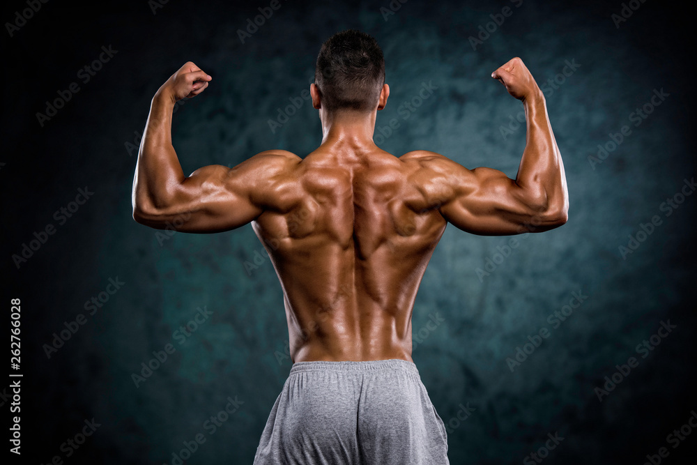 Strong Muscular Men Flexing Muscles Strong Muscular Men Flexing Muscles
