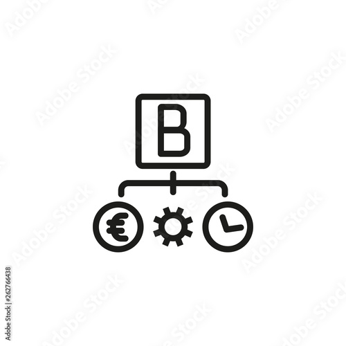 Bootstrapping line icon