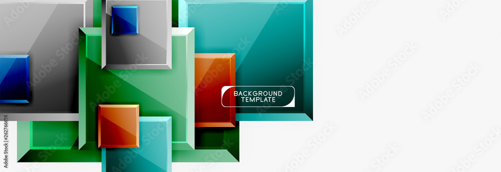 Abstract square composition for background, banner or logo Abstract square composition for background, banner or logo
