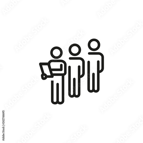 Focus group line icon