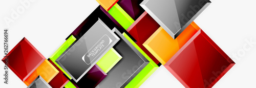 Minimal square banner abstract background