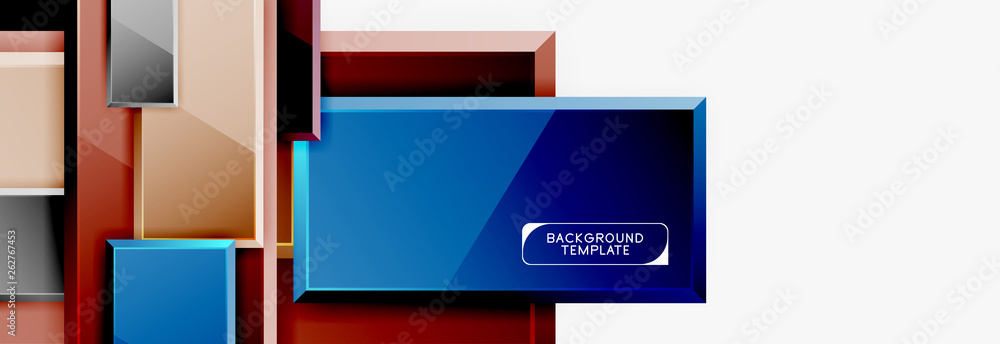 Abstract square composition for background, banner or logo Abstract square composition for background, banner or logo
