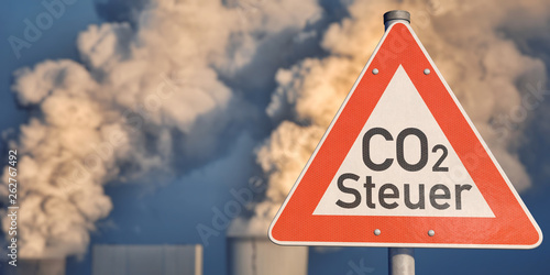 Schild CO2-Steuer photo