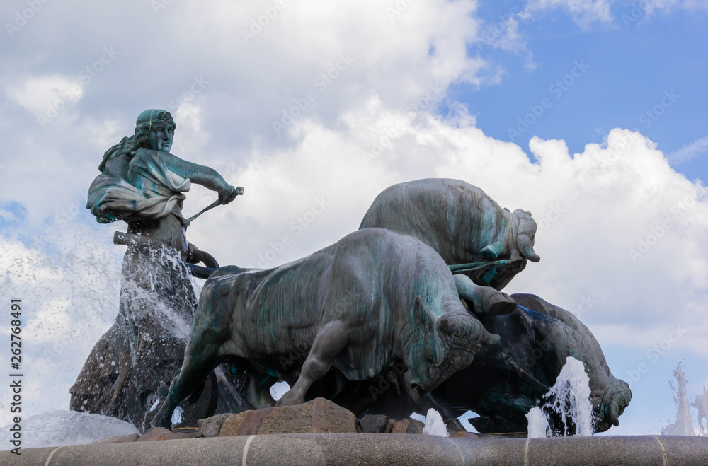 Gefion fountain in Copenhagen Gefion fountain in Copenhagen
