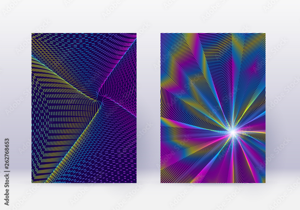 Cover design template set. Abstract lines modern b Cover design template set. Abstract lines modern b