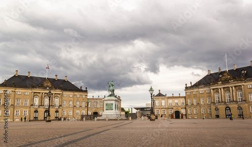 Amalienborg Palace in the city of Copenhagen