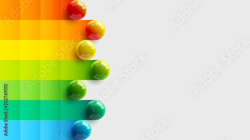 Amazing abstract vector 3D colorful balls illustration template for poster, flyer, magazine, journal, brochure, book cover. Corporate web site landing page minimal background and banner design layout.