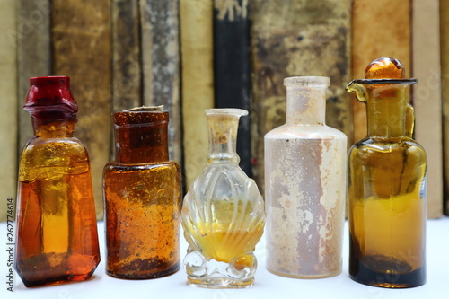 Antique Medicine Bottles, 1800s Victorian Era