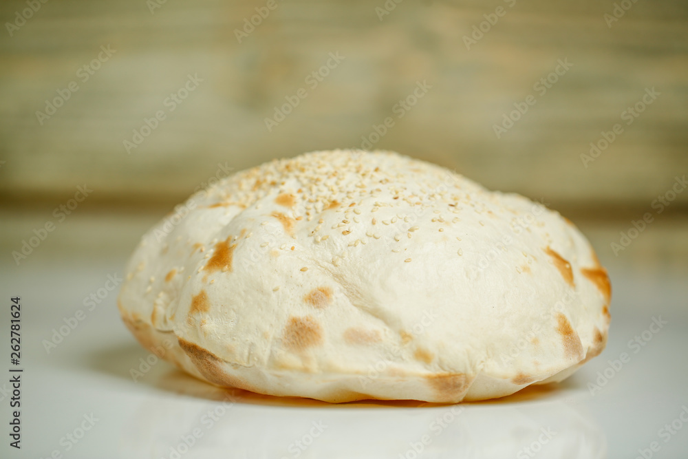 close up with delicious traditional pita close up with delicious traditional pita