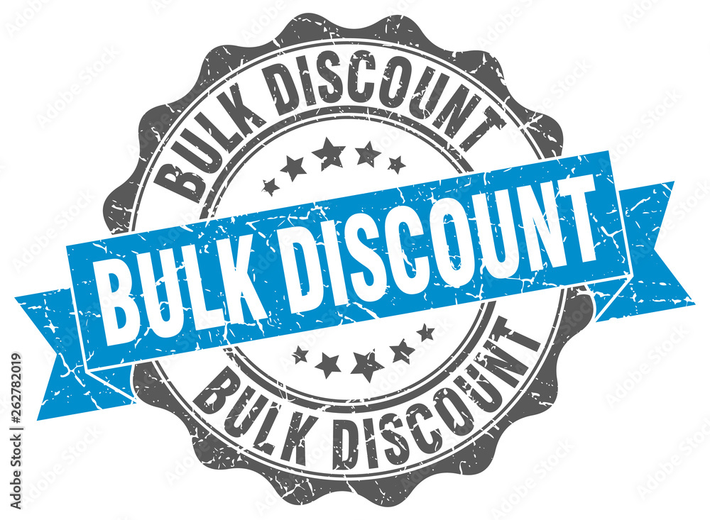 Fototapeta premium bulk discount stamp. sign. seal