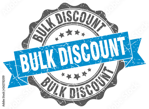 bulk discount stamp. sign. seal