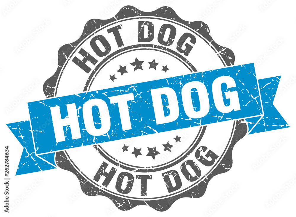 Fototapeta premium hot dog stamp. sign. seal