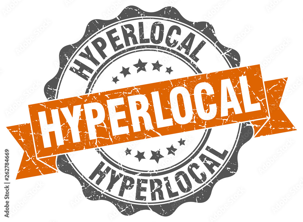 Obraz premium hyperlocal stamp. sign. seal