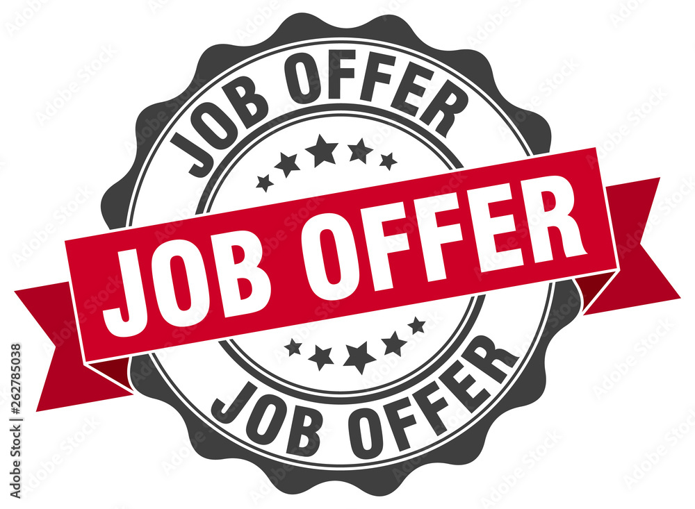 Fototapeta premium job offer stamp. sign. seal