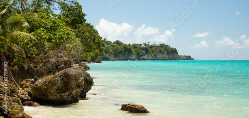Panorama plage de la Datcha Les Gosier Grande Terre Guadeloupe France