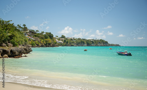 Panorama plage de la Datcha Les Gosier Grande Terre Guadeloupe France © jujud3100