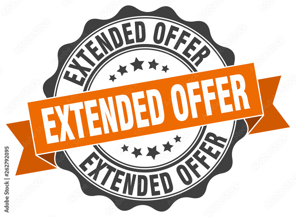 Obraz premium extended offer stamp. sign. seal