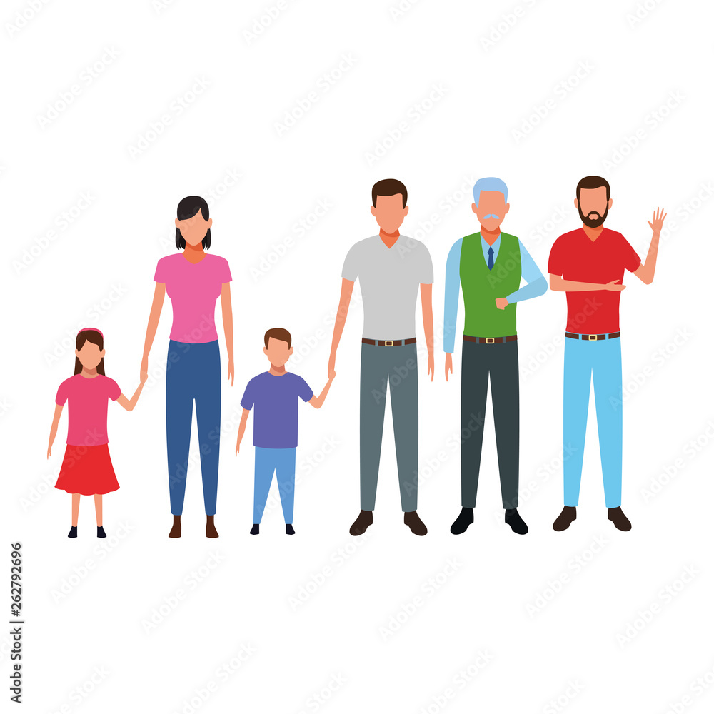 family avatar cartoon character family avatar cartoon character