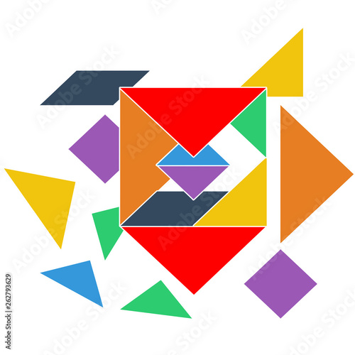 Free Download O antigo e atual tangram. - GFXLoad