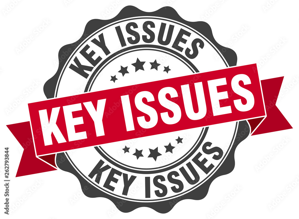 Obraz premium key issues stamp. sign. seal