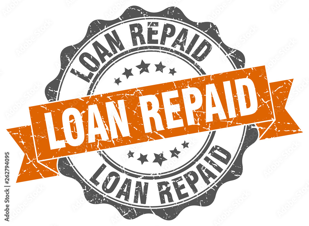 Obraz premium loan repaid stamp. sign. seal