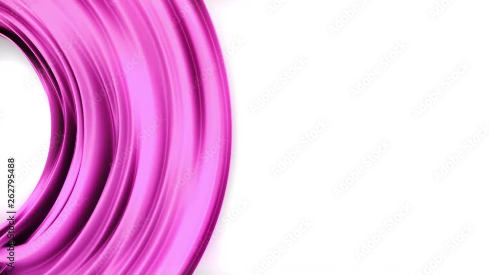 Abstract 3D line render object isoleted on white background. 4K ...