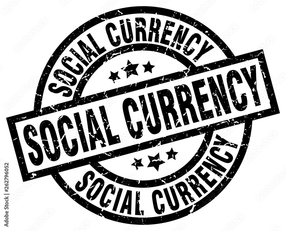 social currency round grunge black stamp social currency round grunge black stamp