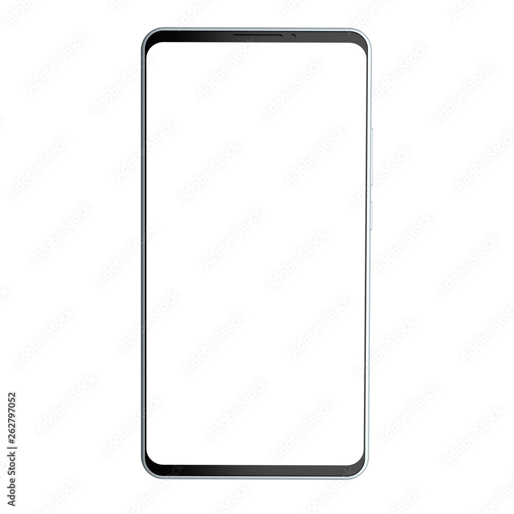 Mobile phone isolated on white background. 3d rendering Mobile phone isolated on white background. 3d rendering