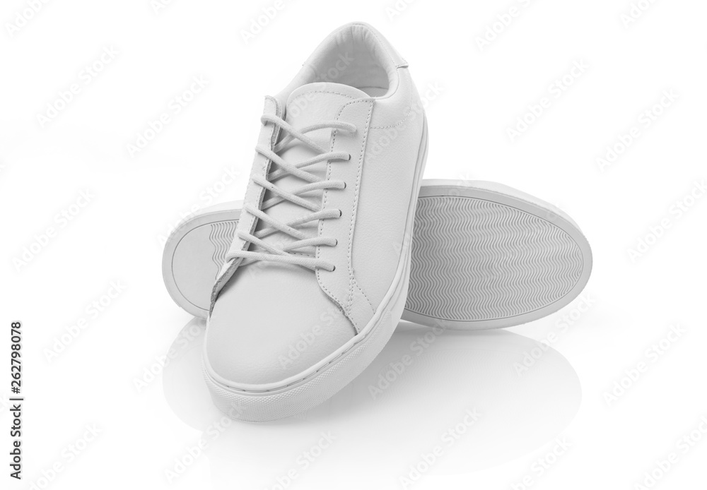 New white shoes - obrazy, fototapety, plakaty 
