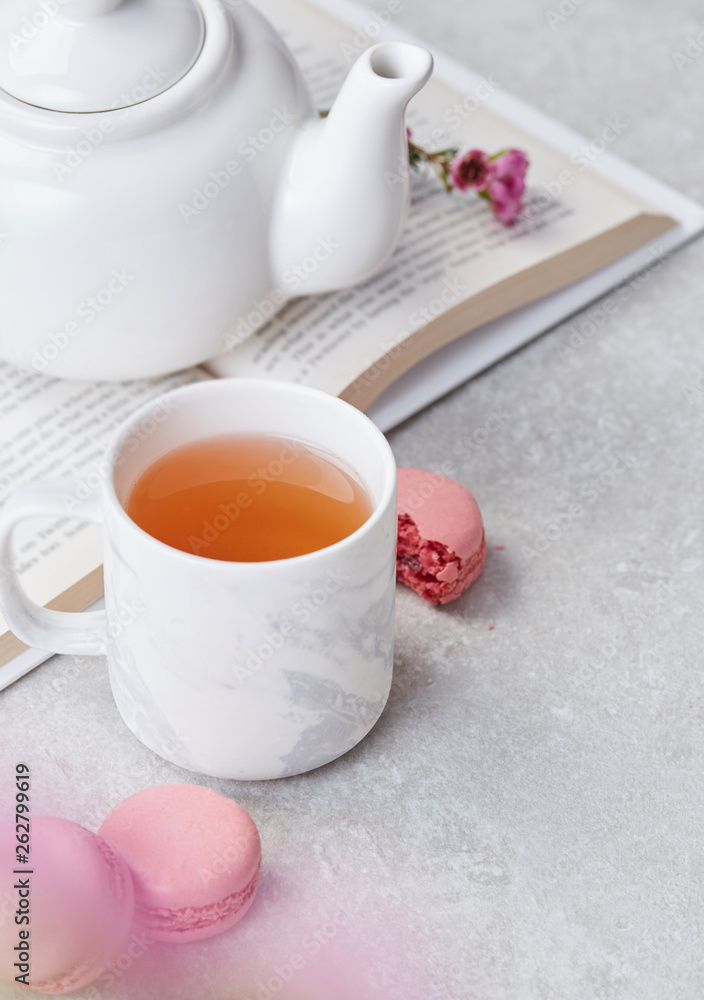 Tea and macarrons