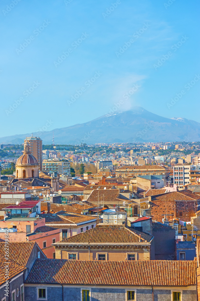 Catania and Mount Etna
