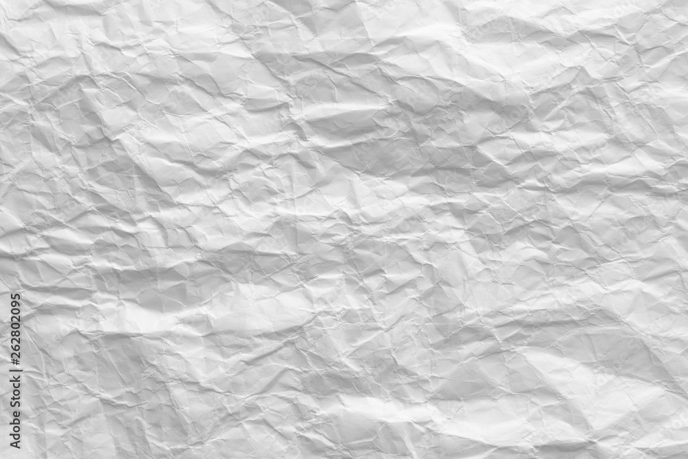 Obraz premium Crumpled white paper background texture