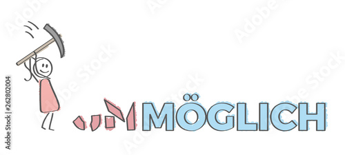 Stick Figure - Frau Möglich Motivation