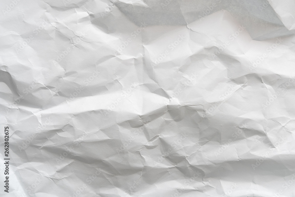 Crumpled white paper background texture Crumpled white paper background texture