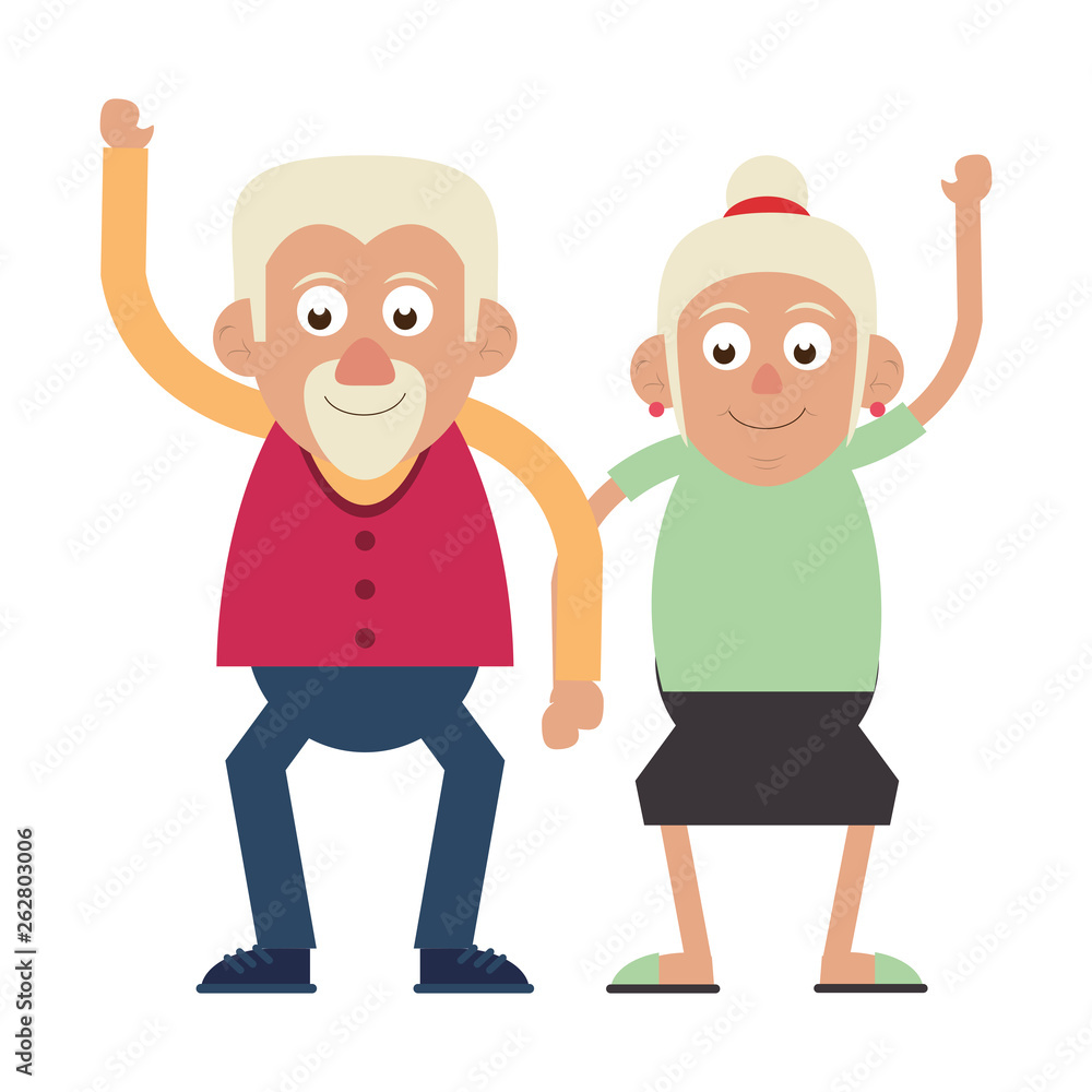 Elderly couple grandparents Elderly couple grandparents
