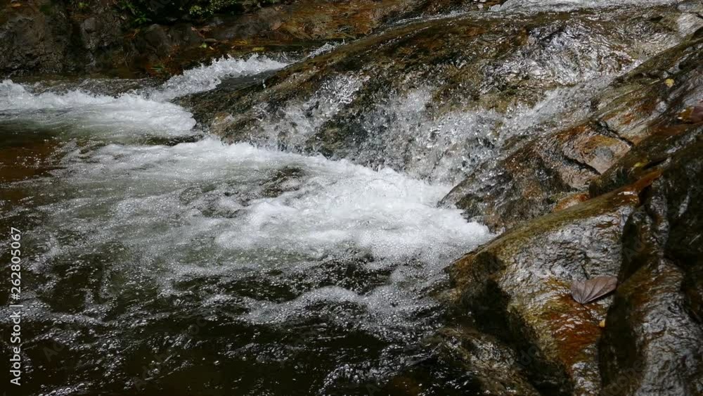 cascade waterfall in tropical rain forest cascade waterfall in tropical rain forest