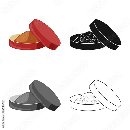 Vector illustration of snuff and delivery logo. Set of snuff and round  stock vector illustration.