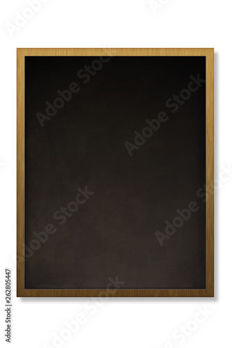 Blank chalk board black