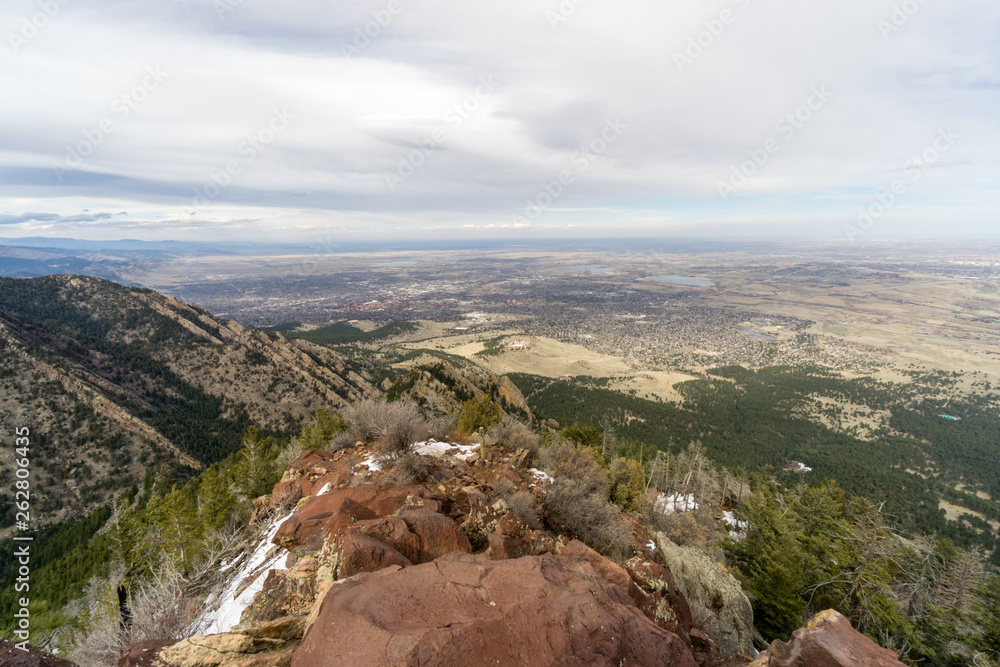 Fototapeta premium Aerial view of Boulder, Colorado