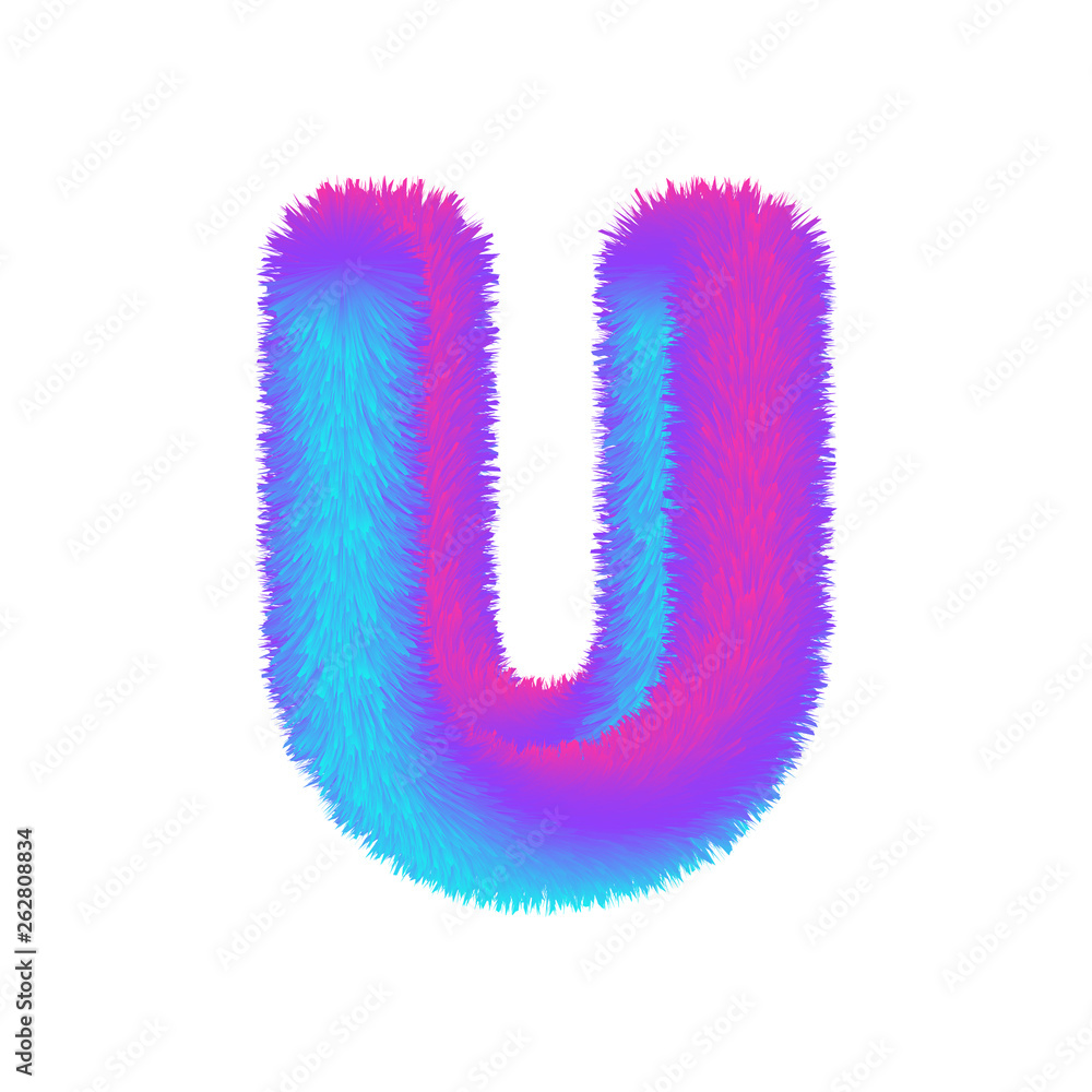 Fluffy Colored Letters Fluffy Colored Letters