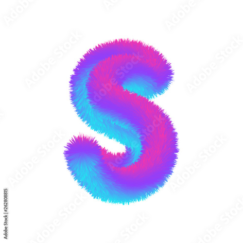 Fluffy Colored Letters