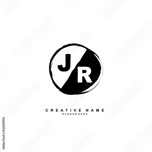 Free Download J R JR Initial logo template vector - GFXLoad