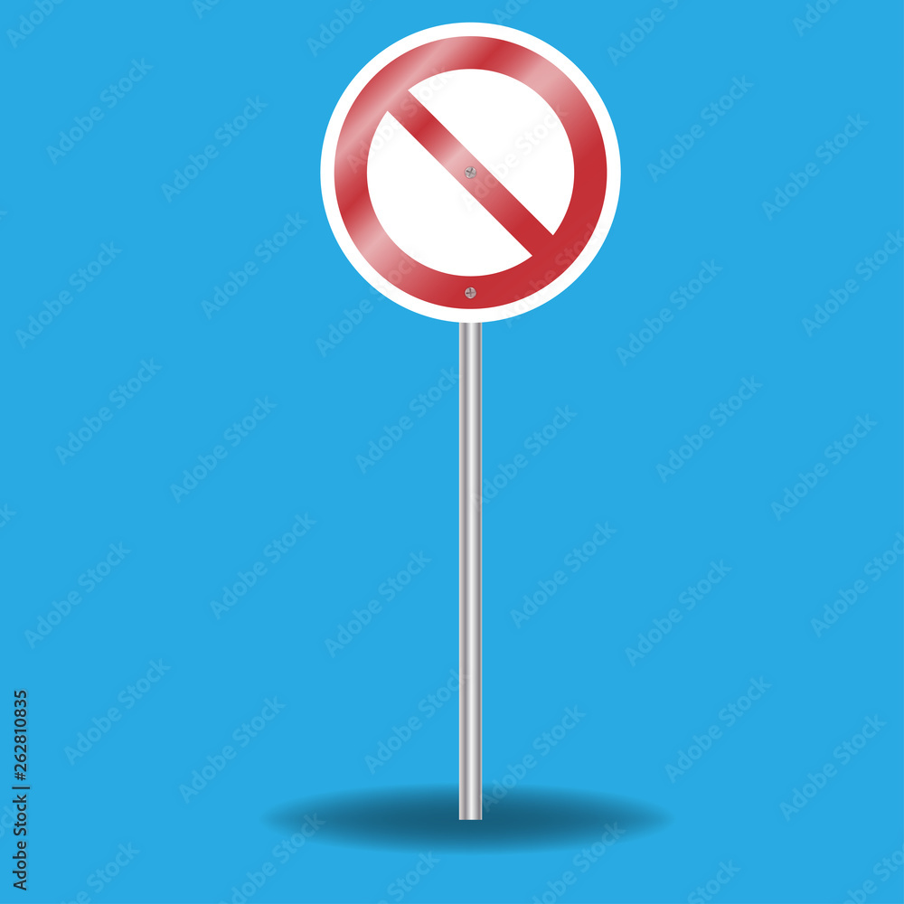 Sign ban, prohibition. No Sign. No symbol. Not Allowed isolated on white background. Vector illustration Sign ban, prohibition. No Sign. No symbol. Not Allowed isolated on white background. Vector illustration