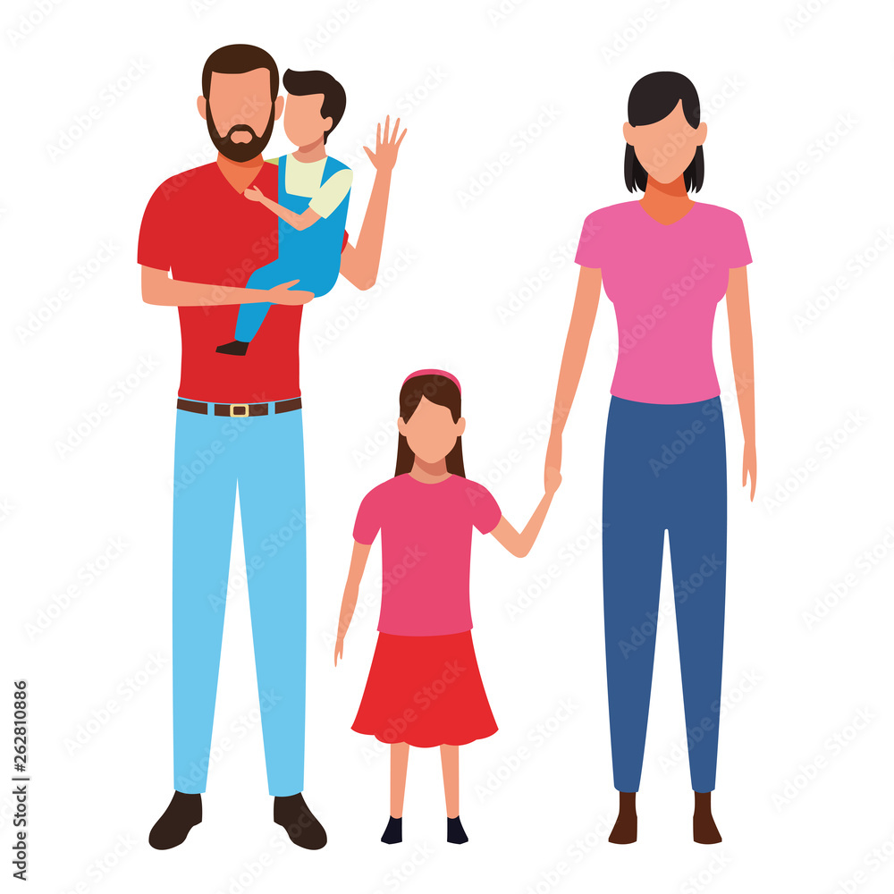 family avatar cartoon character family avatar cartoon character