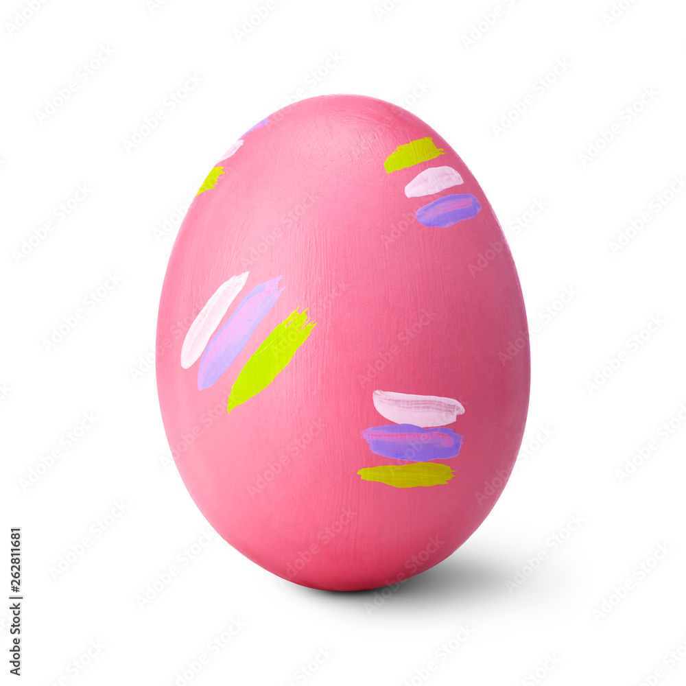 Easter egg isolated on a white background with clipping path. (handmade) Easter egg isolated on a white background with clipping path. (handmade)